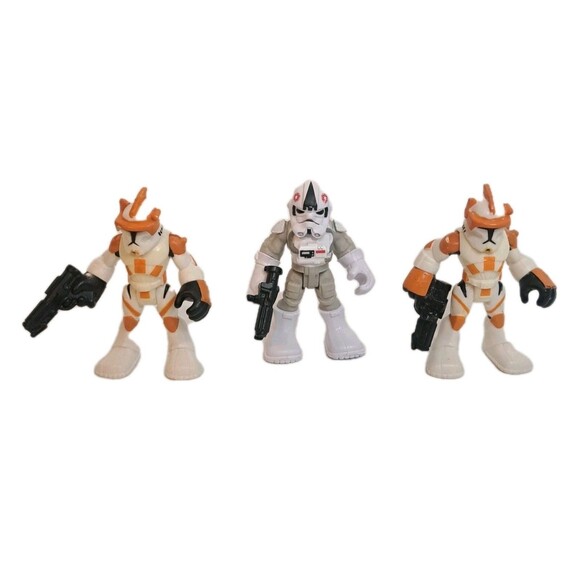 Playskool Star Wars Galactic Heroes Lot Of 3 Stormtroopers Action Figures Toys - Picture 1 of 2